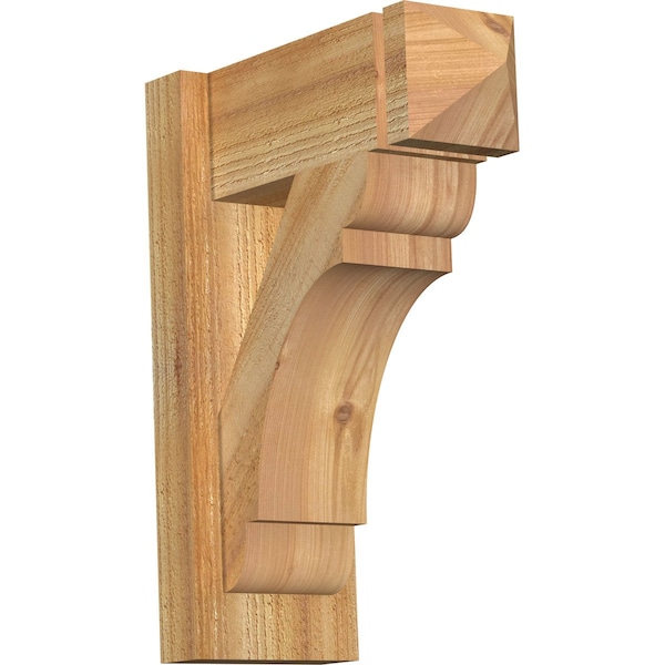 Ekena Millwork Olympic Arts & Crafts Rough Sawn Outlooker, Western Red Cedar, 6"W x 14"D x 18"H OUT06X14X18OLY03RWR - main